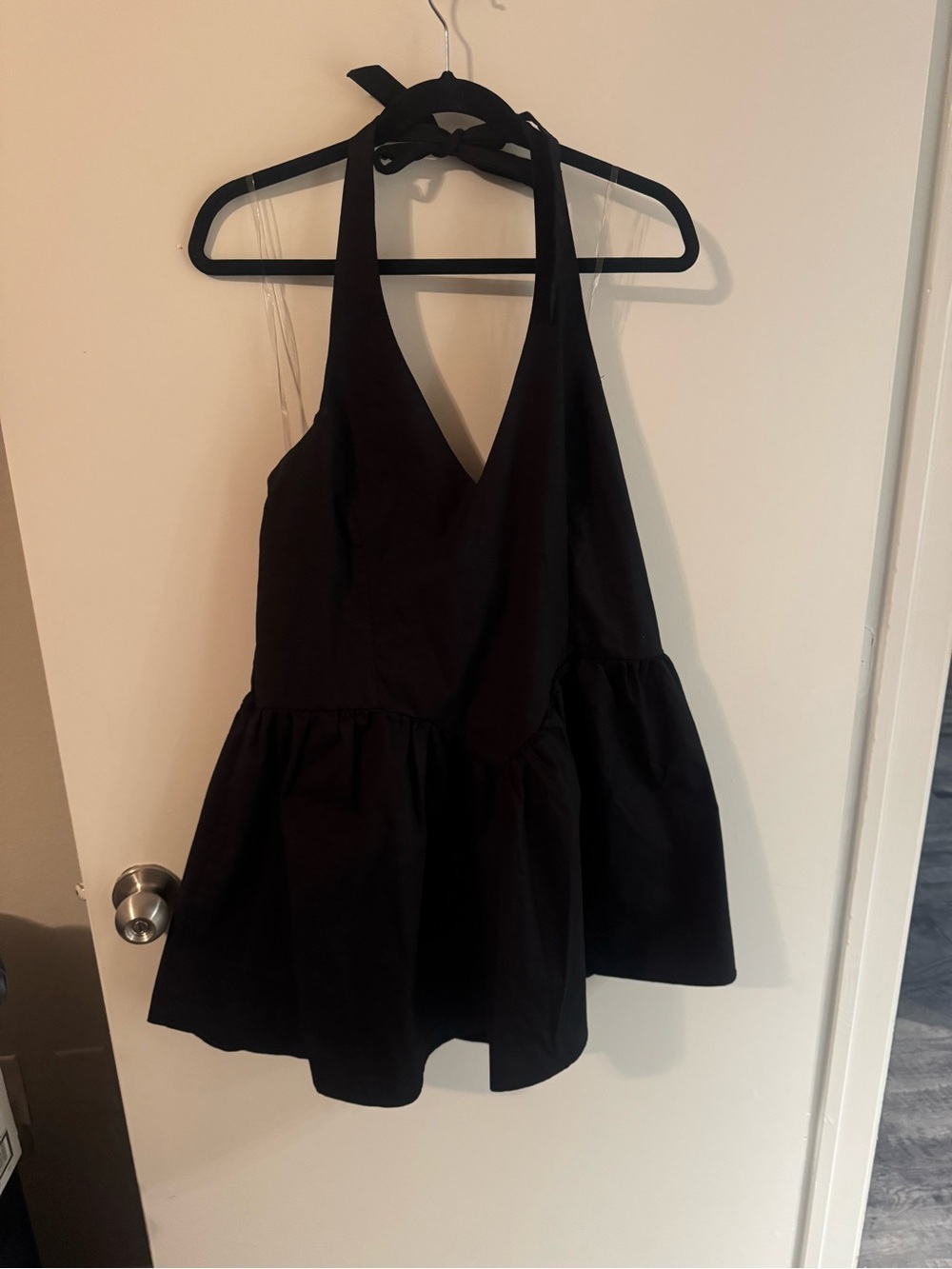 wild fable Black Halter Tie Mini Dress
